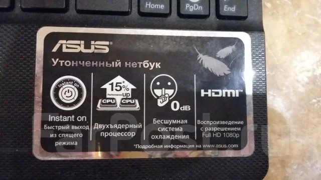 Asus Eee PC X101CH. 1,6����, ��� 1024 ��, ���� 160���, WiFi: 1, Bluetooth: 1, ����������� �� 7��. ����