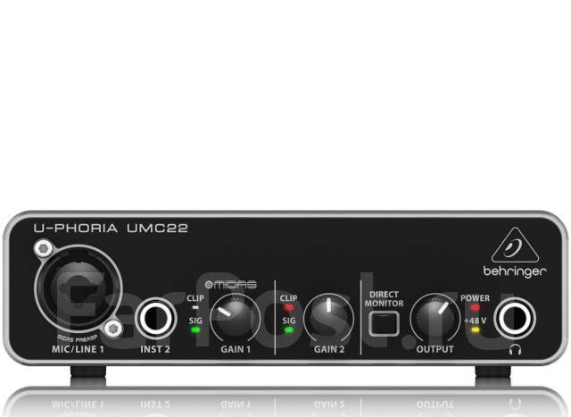 Внешняя звуковая карта behringer u phoria umc22