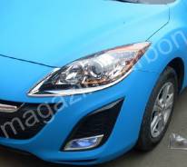 Накладка на фару. Mazda Axela, BL3FW, BL5FP, BL5FW, BLEAP, BLEAW, BLEFP, BLEFW, BLFFP, BLFFW Двигатели: L3VDT, LFVDS, LFVE, PEVPS, ZYVE