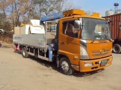 Hino Ranger. 2005г. Б/П бортовой с краном Tadano Саrgo ZR 364., 7 960 куб. см., 6 000 кг.