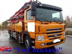 Hyundai Trago. Бетононасос JunJin JX-H4317 (42 метра) 2011 год., 12 344 куб. см., 42 м.