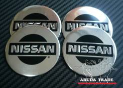 Заглушки, накладки на литье Nissan (светлые) плоские. Диаметр 5.5"", 1 шт