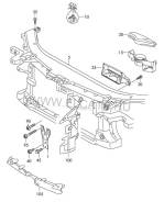 Рамка радиатора. Volkswagen Passat, 362 Двигатели: CDAB, CDAA