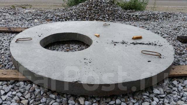 Крышка колодца, септика с полимерным люком- 1м 3500р жби в Находке, в ...