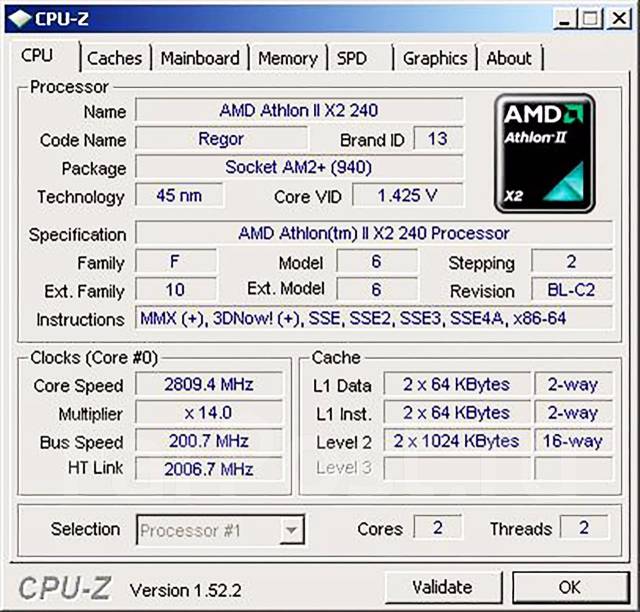 AMD Athlon II X2 240 ����