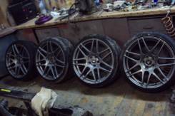 Летний комплект колес. Кованные диски Forgestar F14 R19 резина Hankook. 8.5/8.5x19 5x112.00 ET40/45 ЦО 57,1 мм.