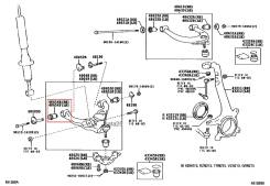 Сайлентблок подвески. Toyota: Hilux Surf, 4Runner, GX470, Land Cruiser Prado, FJ Cruiser Lexus GX470, UZJ120 Двигатели: 2TRFE, 5VZFE, 3RZFE, 1KDFTV, 1...