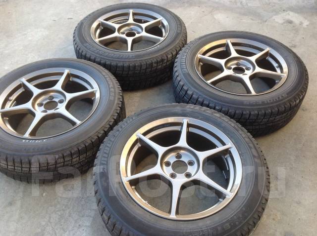 215/60 R 17 Bridgestone Blizzak Revo1 литые диски P1 Racing R17 5x100 ...