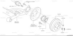 Ступица. Nissan: Wingroad, President, Bluebird Sylphy, Tiida, Note, March, Tiida Latio, Cube, AD Двигатели: HR15DE, CR14DE, HR16DE