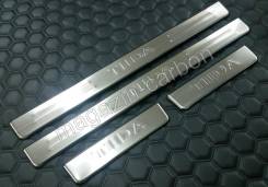 Накладка на порог. Nissan Tiida Nissan Tiida Latio