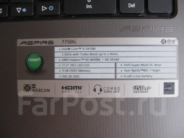 Acer Aspire 7750G-2414G50Mikk ����