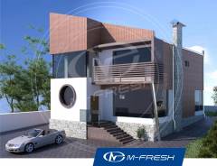 M-fresh Modern (Проект дома для оригинальных личностей! ). 200-300 кв. м., 2 этажа, 6 комнат, комбинированный