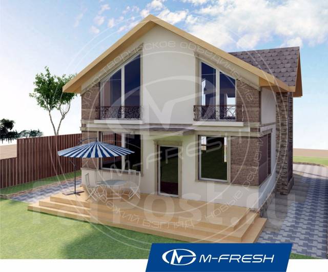 Mfresh Jamaicaзеркальный (Проект дома с большой ванной), 100200 кв