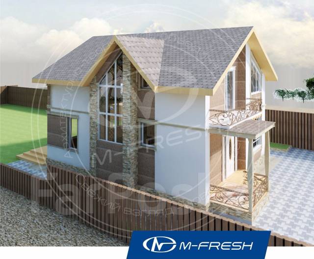 Mfresh Jamaicaзеркальный (Проект дома с большой ванной), 100200 кв