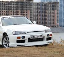 Накладка на бампер. Nissan Skyline, ENR34, HR34, ER34, BNR34