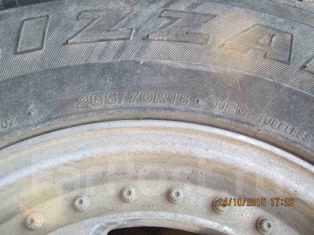 Колесо 16, 16", 1 шт, 265 мм, 70 %, радиальный, 265/70 R16, Bridgestone ...