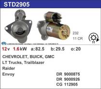 Стартер. Chevrolet TrailBlazer, 31UX Buick Buick GMC Envoy Двигатели: LY7, LWH