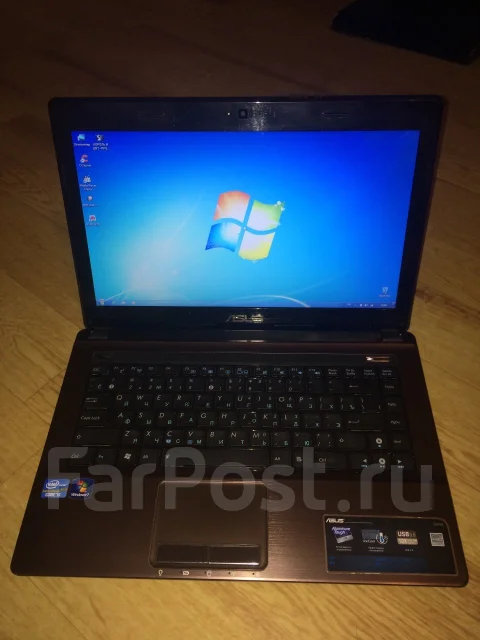 Asus K43E-VX349V. 2,4����, ��� 4 ��, ���� 500���, WiFi: 1, Bluetooth: 1, ����������� �� 4��. ����