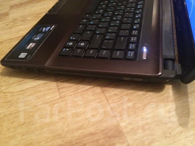 Asus K43E-VX349V. 2,4����, ��� 4 ��, ���� 500���, WiFi: 1, Bluetooth: 1, ����������� �� 4��. ����