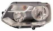 Фара. Volkswagen Transporter, 7HF, 7HM Двигатели: AXA, CAAA, CAAB, CAAC, CCHA, CFCA, CJKA, CJKB