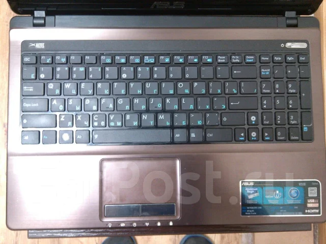 Asus K53SD-SX1327R. 2,3����, ��� 2048 ��, ���� 320���, WiFi: 1, Bluetooth: 1, ����������� �� 3��. ����