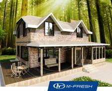 M-fresh My Villa (Купите сейчас проект со скидкой 20%! ). 200-300 кв. м., 2 этажа, 5 комнат, бетон