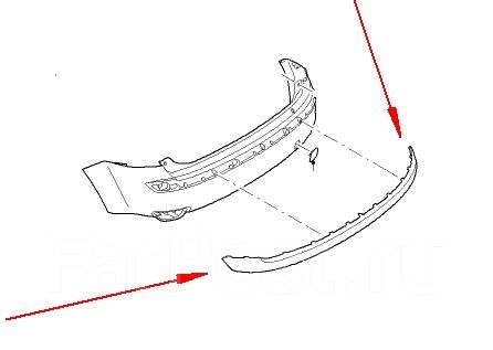 Схема переднего бампера форд фокус 3