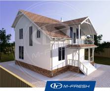 M-fresh Handy (Покупайте сейчас проект со скидкой 20%! ). 100-200 кв. м., 2 этажа, 4 комнаты, комбинированный