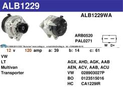  Audi Skoda VW CA1229 12v 120a Bosch Eurovan 2.4 0123515016 