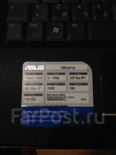Asus X58L. 14", WiFi: 1, Bluetooth: 1 ����