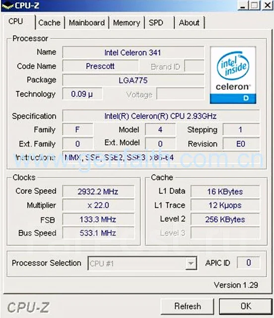 Intel Celeron D 341 ����