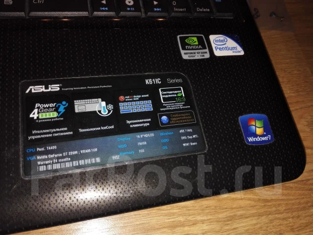 Asus K61IC. ��� 4 ��, WiFi: 1, Bluetooth: 1 ����