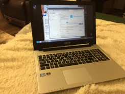 Asus K56CM. 1,7����, ��� 4 ��, ���� 500���, WiFi, Bluetooth, ����������� �� 6��. ����