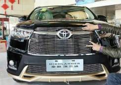 Молдинг решетки радиатора. Toyota Highlander