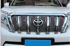 Молдинг решетки радиатора. Toyota Land Cruiser Prado