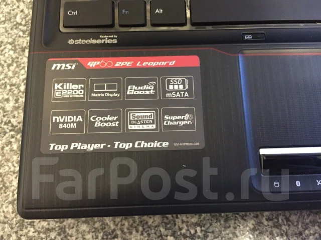 MSI GP60 2PE Leopard. 15.6", 2,4����, ���� 500���, WiFi: 1, Bluetooth: 1, ����������� �� 6��. ����