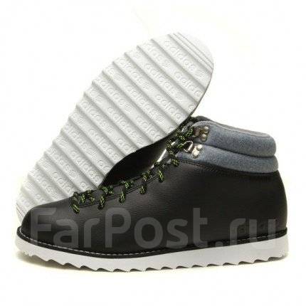 100% Настоящие Кожаные Ботинки Adidas Neo Rugged F38589, размер