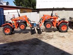 Kubota. Японский минитрактор Кубота с погрузчиком и фрезой, 1 000 куб. см.