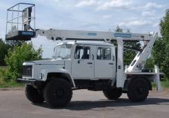 ГАЗ. Автовышка АГП- 20 Т шасси -33081 пятиместная 4х4, 3 000 куб. см., 20 м.