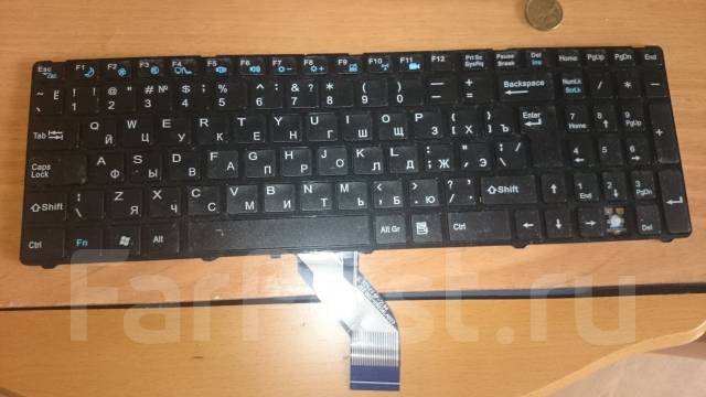 Клавиатура для ноутбука DNS по образцу модели, Гарантия, б/у, в наличии ...