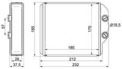 Радиатор отопителя салона TOYOTA CORONA/CARINA/CALDINA 92-02 #T21#/IPSUM/GAIA #XM1# 96-01 толщина 36 SAT / ST-TY45-395-0