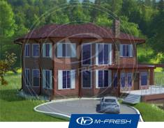 M-fresh Jennyfffffer (Покупайте сейчас проект со скидкой 20%! ). 300-400 кв. м., 2 этажа, 5 комнат, бетон