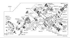 Подшипник редуктора. Infiniti QX56, JA60 Nissan Pathfinder, R51, R51M Nissan Armada, TA60 Nissan Titan, A60 Nissan Navara, D40M Двигатель VK56DE