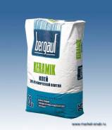 Клей "Bergauf Keramik" - Универ. для плитки/керамогранита , h 3-10мм, 25кг, 1пал./56шт. (ОПИСАНИЕ)