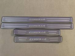 Накладка на порог. Toyota: Corolla, Corolla Fielder, Allex, Corolla Spacio, Corolla Runx