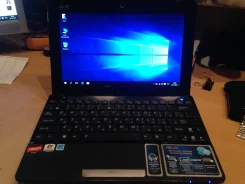 Asus Eee PC 1015BX. 1����, ��� 2048 ��, ���� 320���, WiFi: 1, Bluetooth: 1, ����������� �� 8��. ����