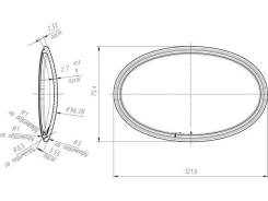 Стекло противотуманной фары. Honda: Jazz, Civic Hybrid, CR-V, Airwave, Stream, Odyssey, FR-V, Accord Tourer, Stepwgn, Accord, Civic, Fit, Edix Двигате...