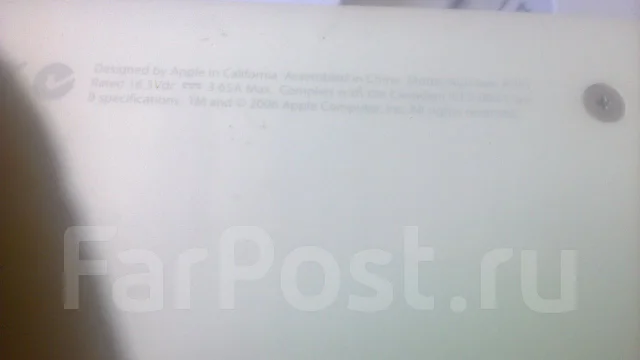 Apple MacBook 13 2007 A1181. 2,2����, ��� 2048 ��, ���� 250���, WiFi: 1, Bluetooth: 1, ����������� �� 3��. ��� ����� �� ������� ����