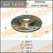 ���� ��������� Masuma Prius/ ZVW41 (��.2��. ) 43512-42040, 43512-42080, BD-1226 ����