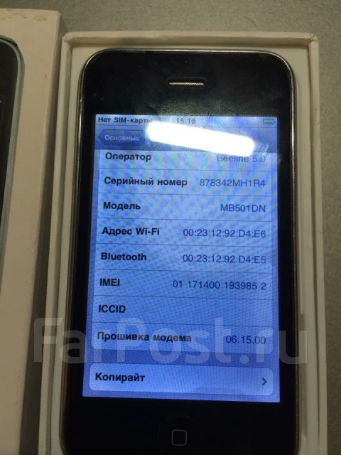 Apple iPhone 3G 16Gb. �/� ����